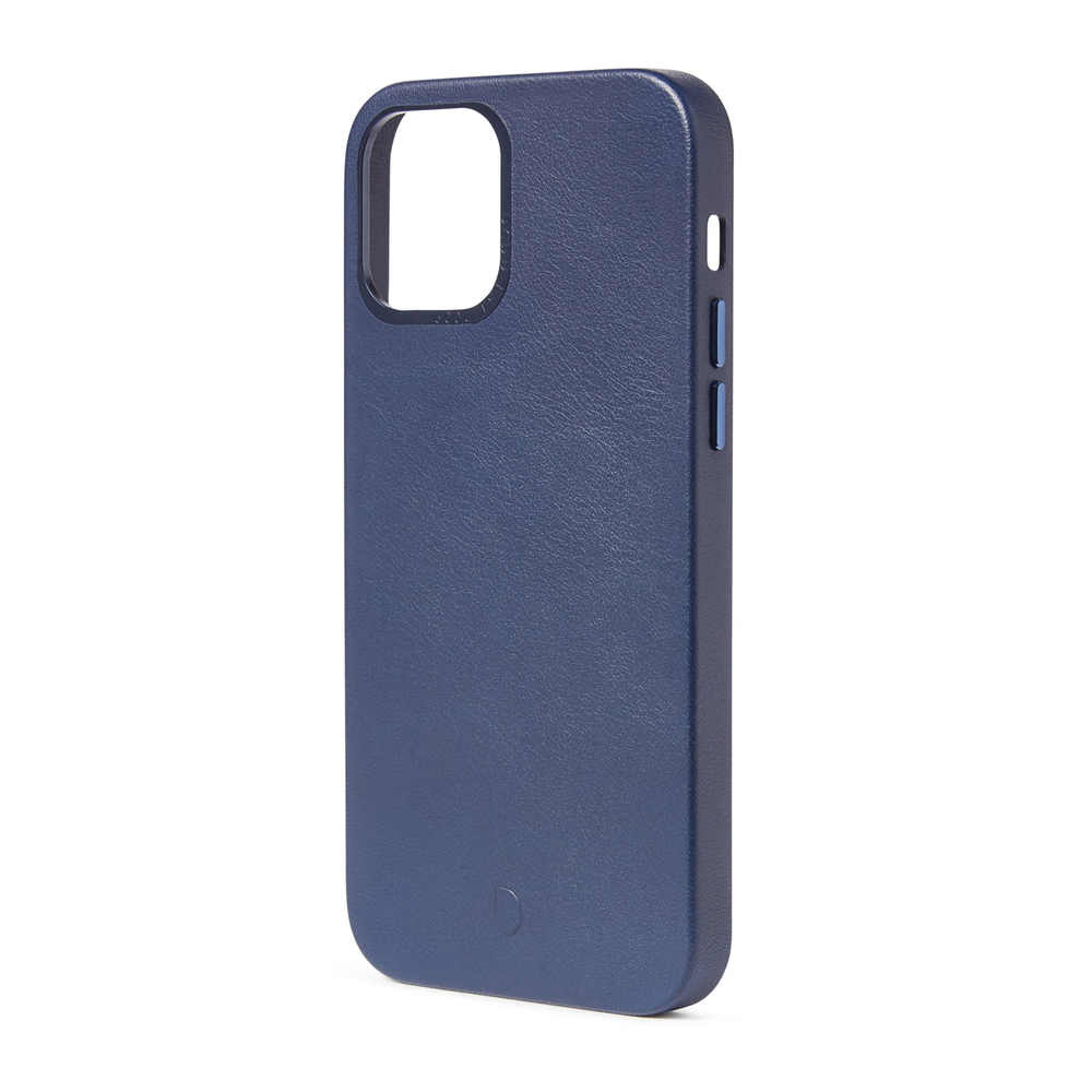 Чехол Decoded Leather Backcover - MagSafe для iPhone 12/12 Pro, кожа, синий